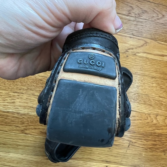 Gucci Horsebit Black Leather Loafers - Picture 7 of 8